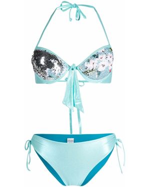 Liu Jo Bikini mit Pailletten - Blau