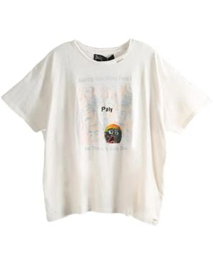 PALY Graphic-Print Distressed T-Shirt - White