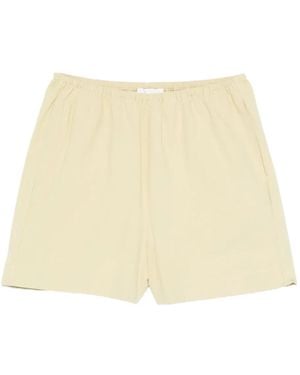 Nanushka Cotton Shorts - Natural