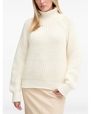 MARC AUREL Sequin Roll-Neck Knitwear - Natural