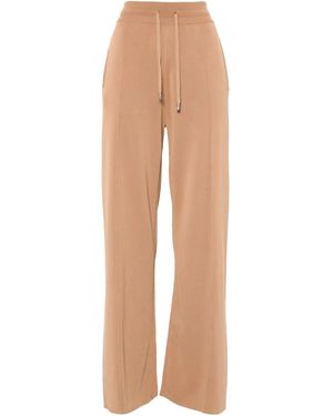 Pinko Love Birds-Motif Track Pants - Natural