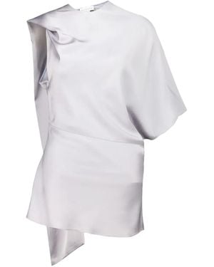 Stella McCartney Draped Asymmetric Top - White
