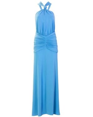 Silvia Tcherassi Jedda Knotted Maxi Dress - Blue