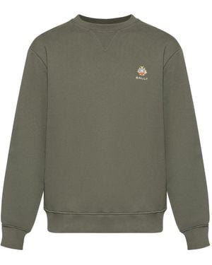 Bally Logo-Embroidered Sweatshirt - Green
