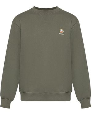 Bally Logo-Embroidered Sweatshirt - Green