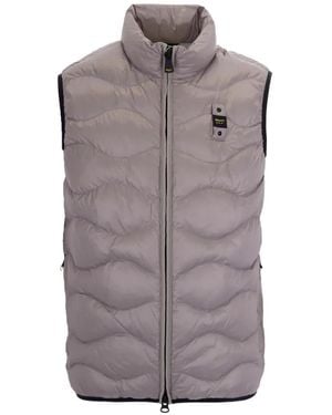 Blauer Chaleco Danny Acolchado Con Cremallera - Gris