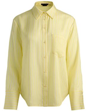 Alice + Olivia Chemise Finely Rayée À Coupe Oversize - Yellow