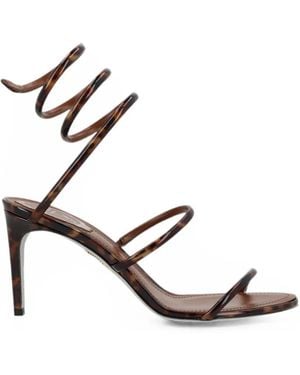 Rene Caovilla Cleo Tortoiseshell-Effect Sandals - Brown