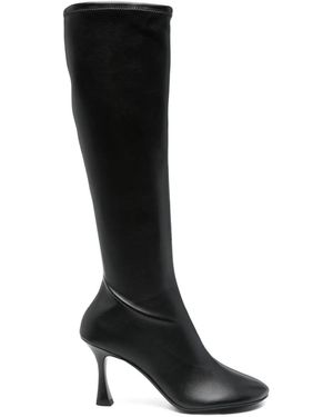 3Juin 80Mm Carine Calf-Leather Zip Boots - Black