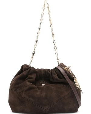 Ba&sh Mini June Suede Tote Bag - Black