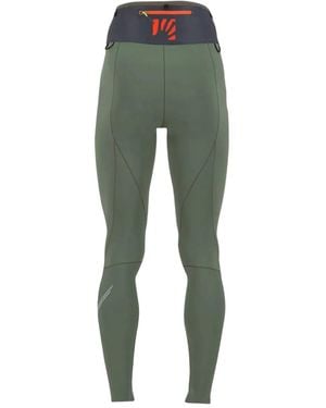 Karpos Leggings mit Logo-Print - Grün