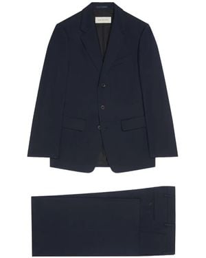 Dries Van Noten Flap-Pocket Suit - Blue