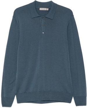 Canali Jersey De Manga Larga - Azul