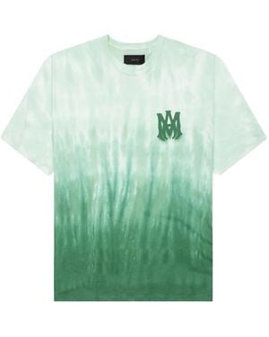 Amiri Ma Logo Dip Dye Tシャツ - グリーン