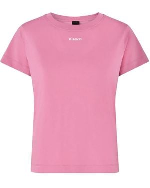 Pinko Logo T-Shirt - Pink