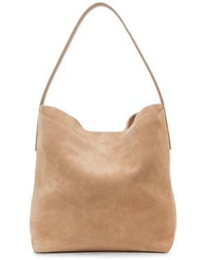 Jonathan Simkhai Large Wynn Suede Bucket Bag - Natural