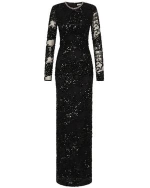 Rebecca Vallance Beau Long Sleeve Gown - Black