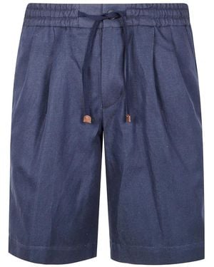 Incotex Shorts mit Kordelzug - Blau
