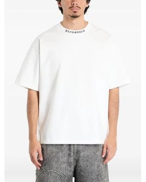 Pleasures Logo-Neck T-Shirt - White