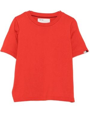Extreme Cashmere Tina Cropped Short-Sleeve T-Shirt - Red