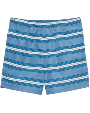 Prada Striped Swim Trunks - Blue