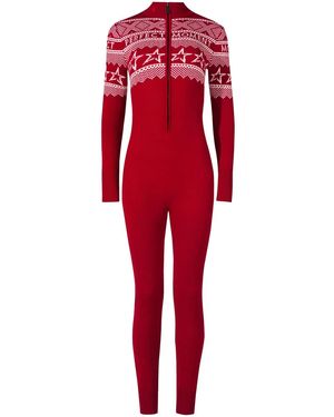 Perfect Moment Holiday Jumpsuit - Red