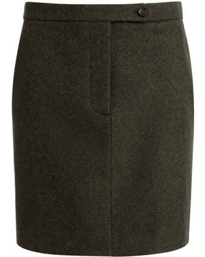 Bally Wool Mini Skirt - Black