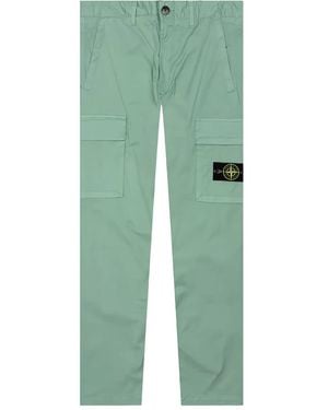 Stone Island Detachable Compass-Badge Trousers - Green