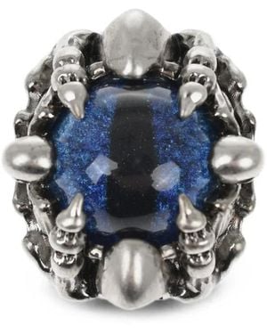 DSquared² Skull-Motif Clip-On Earring - Blue