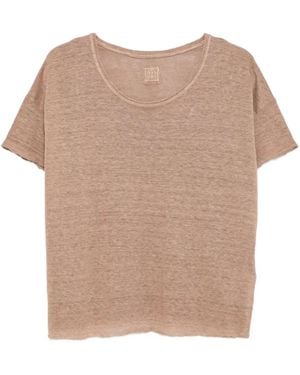 120% Lino T-Shirt aus Leinen - Natur