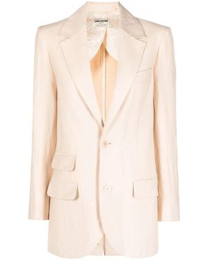 Zadig & Voltaire Single-Buttoned Blazer - Natural
