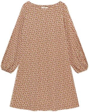 Maliparmi Mouliné A-Line Mini Dress - Natural