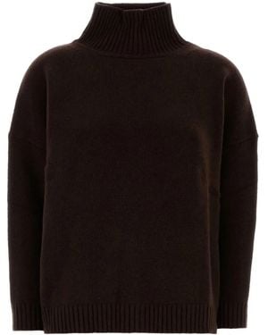 Weekend by Maxmara Borgia Turtleneck Wool Jumper - Black