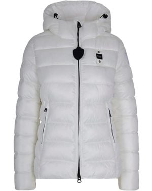Blauer Hooded Padded Coat - Gray