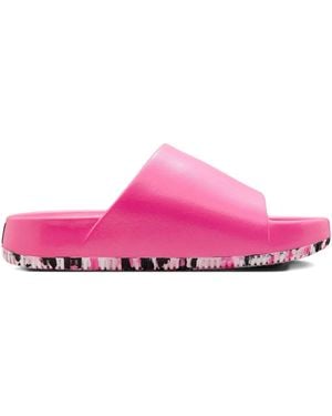 Nike Leopard-Print Slides - Pink