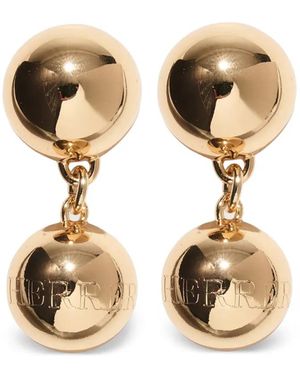 Carolina Herrera Ball Drop Earrings - Metallic