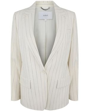 A.L.C. Mavis Iii Pinstripe Jacket - White