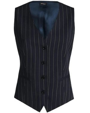 Kiton Weste Mit Nadelstreifen - Blau