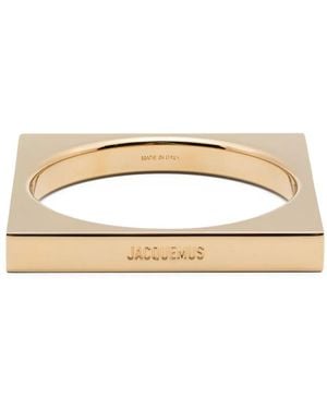 Jacquemus Le Bracelet Carré-Armband Mit Logo-Gravur - Mettallic