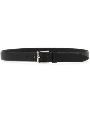 ZERBINI CLAUDIO Ceinture En Cuir Lisse - White