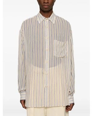 Cmmn Swdn Kai Striped Shirt - White