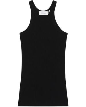 Sportmax Ribbed-Knit Tank Top - Black