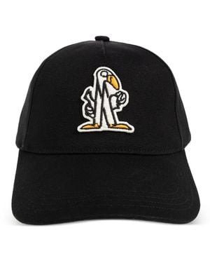 Moncler Logo-Patch Baseball Cap - Black
