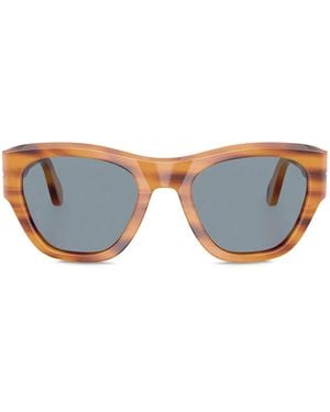Persol Sonnenbrille Mit Eckigem Gestell - Blau