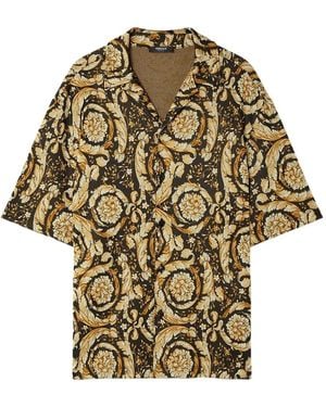Versace Barocco Jacquard Shirt - Metallic