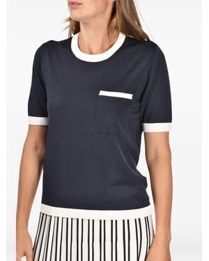 Gran Sasso Chest-Pocket T-Shirt - Blue