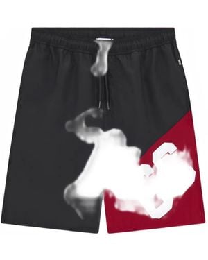 Gcds Logo-Print Swim Shorts - Black