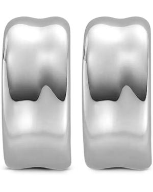 Skagen Anja Hoop Earrings - White
