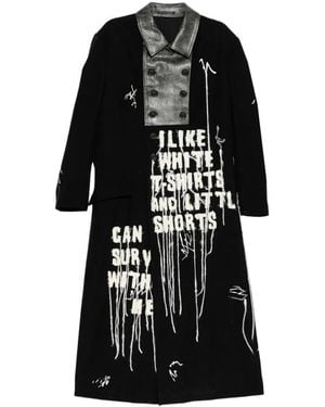 Yohji Yamamoto Switch W Coat - Black