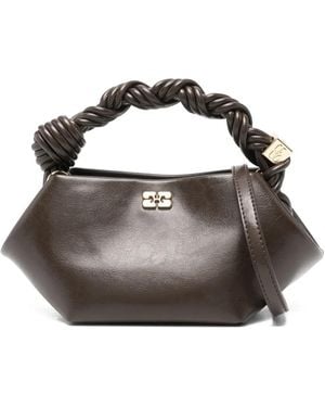 Ganni Mini Bou Tote Bag - Brown